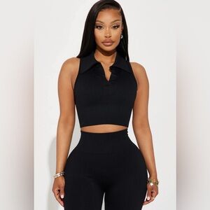 Fashion Nova Maddie Collared Tank Top